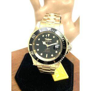 Invicta Men's Watch 26975 Pro Diver Black Dial Gold Stainless Steel Quartz 40mm